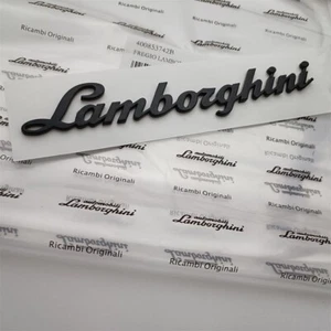 1XLamborghini Gallardo Huracan Rear Script Emblem Gloss Black 400853742B NEW - Picture 1 of 3