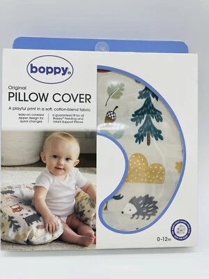 New Boppy Original Pillow Cover Spice Woodland Cotton Blend Fabric 0-12 Months - Image 1 of 4