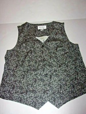 Chaleco Linea Donna Essentials negro, gris, blanco 100% algodón 20W Foto 1 de 2