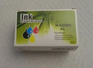 UNBRANDED Ink Cartridge H-920BK XL HP Officejet in Black NEW Expired - Picture 1 of 6