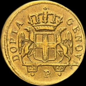ITALY. 1792, Doppia - Genoa, Monetary Weight, Poids Monétaire, Uniface, P - Picture 1 of 5