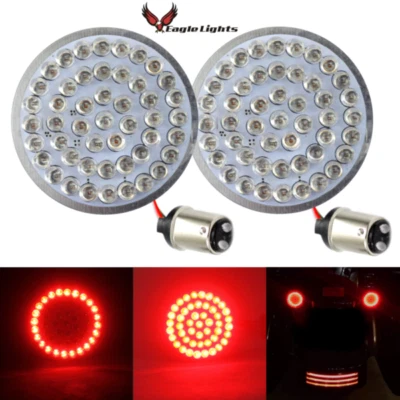 Eagle Lights 2" Bullet LED Rear 1157 Turn Signal Inserts for Harley Davidson - Image 1 of 4