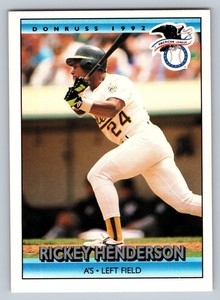 1992 Donruss #30 Rickey Henderson NM-MT Baseball Card