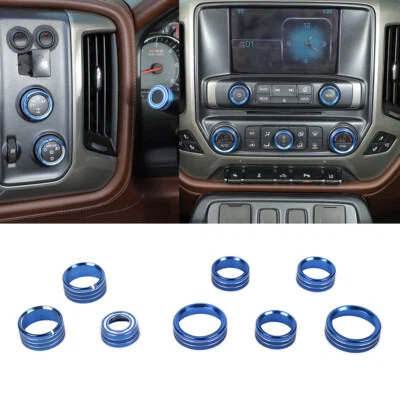 Center Console Control Switch Knob Trim for Chevy Silverado GMC Sierra 2014-2018 - Image 1 of 4
