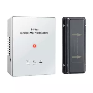Mailbox Alarm Briidea 500ft Wireless Mailbox Alert with LED Light Flashing	 - Picture 1 of 6