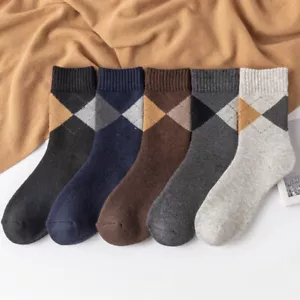 Paquete de 5 calcetines térmicos nórdicos para hombre invierno cálidos gruesos para caminar caminata calcetines suaves - Imagen 1 de 9