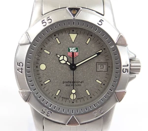 TAG HEUER Mens Quartz Watch Professional 200 959.713G Gray Dial Battery Replaced - Picture 1 of 15