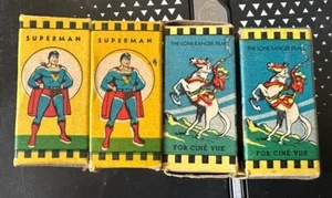 Lote De Colección 4 Tiras de Película ACME CINE VUE 1940’s Superman Lone Ranger 2 3 - Imagen 1 de 11