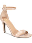 MATERIAL GIRL Womens Beige Two Piece Blaire Square Toe Stiletto Sandals 10 M