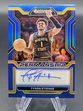 2022 Panini Prizm Draft Tyson Etienne Auto Blue Penmanship #CP-TET Card /149