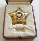 f344 Romania communist Order of the Star RPR 2nd class made in GOLD with box
