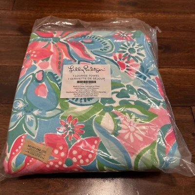 Toalla de salón LILLY PULITZER playa piscina microfibra 40"x72" tropical multicolor Foto 1 de 4