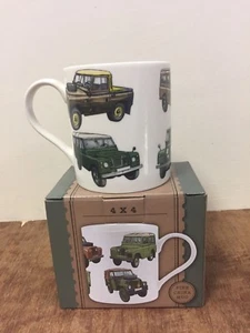 Vintage Land Rover Mug Gift Boxed l 4 x 4 Car Enthusiast Gift Idea 4x4 Car Mug - Picture 1 of 5