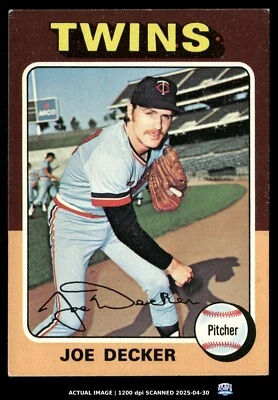 1975 Topps #102 Joe Decker Minnesota Twins - Image 1 of 3