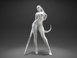 Stellare Schwertklinge EVE unbemalt unmontiertes Harz 3D-gedruckte Modellfigur NSFW - Bild 1 von 16