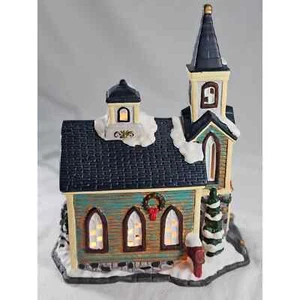 Hand Painted Fine Porcelain Collectible Church - Picture 1 of 7