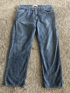 Levis 559 Blue Jeans Med Wash Straight Leg Relaxed Men’s 38x32 Measures 38x31 - Picture 1 of 9