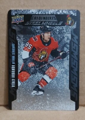 Vitaly Abramov 2019-20 credenciales de cubierta superior ruedas de acero novato #SW-4   Foto 1 de 2