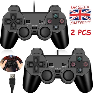 2pcs USB Wired Game Controller Gamepad Joystick Joypad for Laptop PC Gaming - Picture 1 of 10