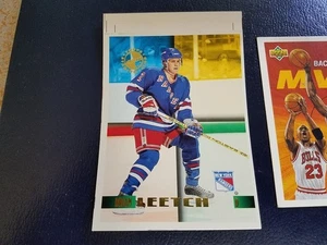 Brian Leetch NY Rangers 1995 TSC Topps Stadium Club Members Only White Strip - Picture 1 of 2