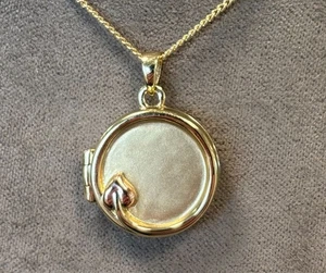 Clogau 9 kt Gelb- & Rotgold Lebensbaum Kreis Medaillon 22" selten 375 - Bild 1 von 8