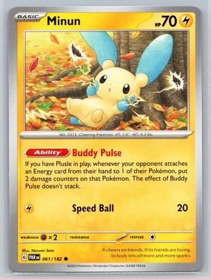 SV04: Paradox Rift #061/182 Minun - Image 1 of 2