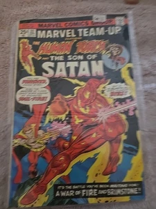 Marvel Team-Up #32 Apr 1975 Human Torch Son of Satan Bronze Marvel Fine+ (6.5) - Picture 1 of 2