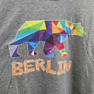 Roly Beagle Herren T-Shirt Grau Geometrisch Mehrfarbig Bär Berlin Gr. XXL - Bild 1 von 9