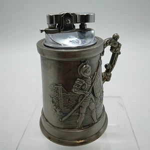 Knight Themed Embossed Tankard Shaped Cigrette Lighter - 4" Tall - Unused? - Picture 1 of 18
