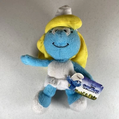 The Smurfs Movie Smurfette Stuffed Plush 11" 2011 KellyToy Classic New With Tags — 第 1/4 张图片