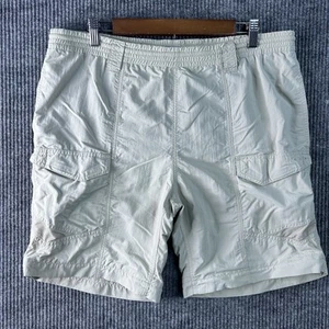 Columbia PFG Shorts Mens Medium Omni Shade Fishing Cargo Beige - Picture 1 of 14