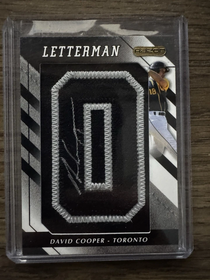 2008 Razor Letterman - David Cooper #DVC-O2 Numbered to 5 Black/Silver 5/5 Auto - Image 1 of 1