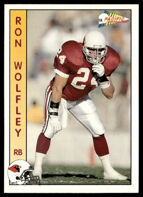 1992 Pacific Ron Wolfley Phoenix Cardinals #250 - Image 1 of 2