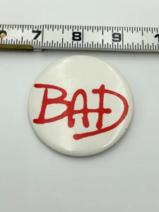 Michael Jackson Bad Album Promotional Pin pinback - Picture 1 of 3