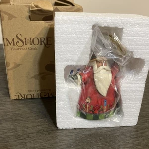 Jim Shore Heartwood Creek Classic Santa with Birds Ornament 2013 Enesco - Bild 1 von 8