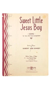 Vintage Sweet Little Jesus Boy Sheet Music Christmas 1934 Robert MacGimsey V1234 - Picture 1 of 8