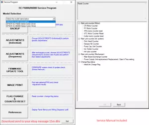 Service Program Epson SureColor F6000/B6000, F6070/B6070 + Service Manual - Picture 1 of 3