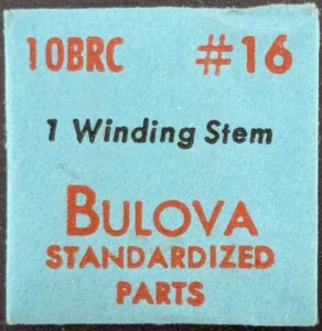 NOS NEW Genuine Bulova Cal 10BRC 9AR 9ARC 9AS 10CMC # 16 Winding Stem Watch Part - Picture 1 of 2