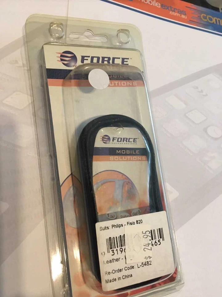 Philips Fisio 820 Ultra Funda de Cuero con Clip de Cinturón de Acero L-5482 Paquete Nuevo. Foto 1 de 3