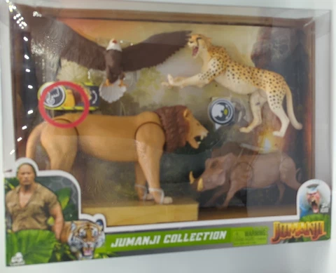 Jumanji Wild Kingdom Movie Animal Collection Action Figures Razorback Eagle READ Cover