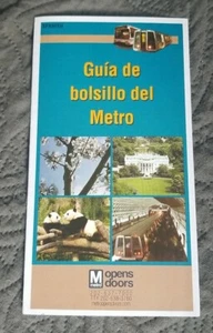 Mapa del metro de Washington 2000 - WMATA - idioma español - Imagen 1 de 1