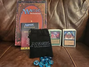 MTG Giftset 4th Edition Box, "CB" Written On Cards, Velvet Mtg Bag With Counters - Picture 1 of 16