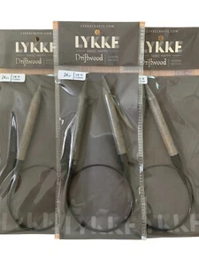 Lykke Driftwood Circular Needles; 16", 24", and 32" Lengths - Picture 1 of 6