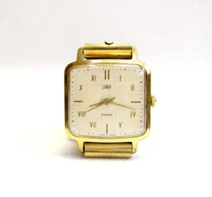 VINTAGE Soviet USSR Watch ZARIA Gold Plated wristwatch 1980 export - Picture 1 of 7