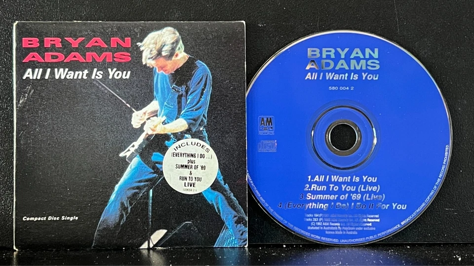 Bryan Adams - All I Want Is You 4 Track CD Single - Image 1 of 1