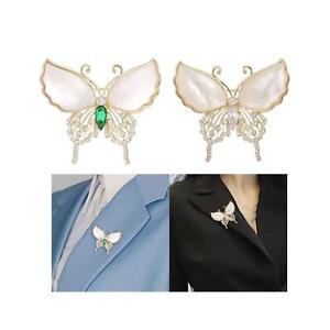Rhinestone Brooch Pin Decoration Alloy Elegant Costume Accessories Butterfly