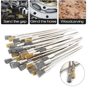 Copper & Stainless Steel Wire Brush For Drill Rotary Tool Grinder Removal Rust - Picture 1 of 19