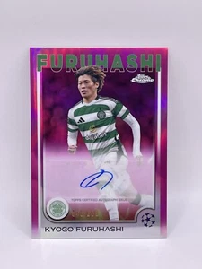 2023-24 Topps Chrome UEFA s #CA-KF Kyogo Furuhashi Auto Pink Auto # 250 - Picture 1 of 2