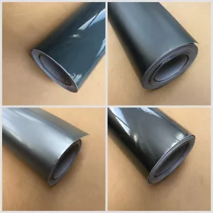 Hoja de envoltura de vinilo mate gris brillante envoltura de automóvil 'libre de burbujas de aire' envoltura de automóvil Reino Unido - Imagen 1 de 6