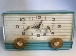 Vintage 1959 Philco G751-124 Teal Mint Radiowecker MCM Prop Retro - Radio funktioniert - Bild 1 von 13